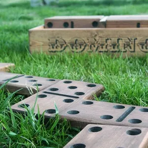 Giant Dominoes — oversized lawn dominoes set
